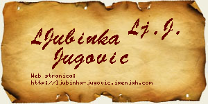 LJubinka Jugović vizit kartica